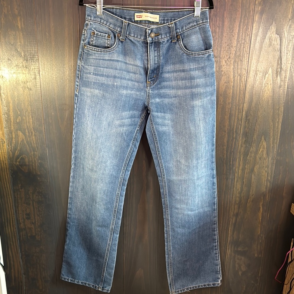 Levi's Blue Straight Jeans Classic Style 505's Regular Men's 29x29
